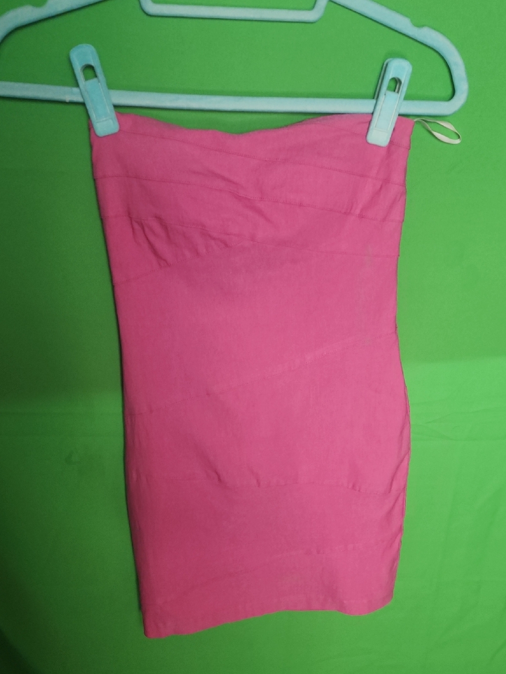 Y2K Charlotte Russe Pink Strapless Bandage Bodycon Mini Dress Size Small